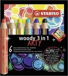 STABILO EO8806-1-20 Buntstift, Wasserfarbe & Wachsmalkreide - STABILO woody 3 in 1 -