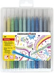 FABER 551024 Fasermaler Glitzer 24er Box