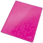 Leitz WOW Schnellhefter, A4, PP-laminierter Karton, 300 g/m&sup2;, Pink