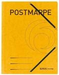 Herlitz Postmappe mit Gummizug A4 Pappe, gelb