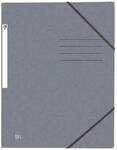 Oxford Eckspannmappe TOP FILE+, A4, aus 390 g/m&sup2; karton, grau