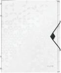Leitz Ordnungsmappe WOW DIN A4 wei&szlig; 6 F&auml;cher mit Taben f&uuml;r ca. 200 Blatt