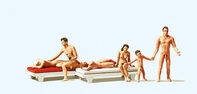 PREISER 10439 H0 Paare am FKK-Strand