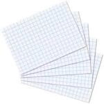 Herlitz Karteikarten, DIN A8, kariert, wei&szlig;
