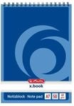 Herlitz Spiralnotizblock A7 liniert 50 Blatt