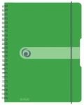Herlitz Spiralblock A4 to go 80 Blatt Sonderlineatur kariert apfel