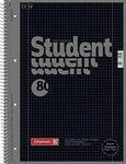 BRUNNEN 1067928190 Collegeblock Premium Student Colour Code A4 kariert, mit Randlinie
