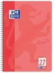 Oxford Touch Collegeblock A4+ L.27 koralle, 80 Blatt, Doppelspirale, abgerundete