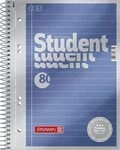 BRUNNEN 1067151 Collegeblock Premium Student A5 liniert, mit Randlinie innen