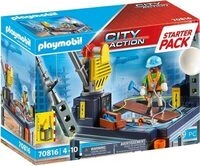 PLAYMOBIL&reg; 70816 Starter Pack Baustelle mit Seilwinde