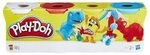 HASBRO B6508ES0 16 x Play-Doh 4er Pack Grundfarben blau, gelb, rot, wei&szlig;