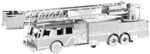 FASCINATIONS 502607 Metal Earth: Fire Truck