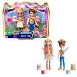MATTEL GYJ07 Royal Enchantimals Braylee Bear und Bannon Bear Puppen und 2...