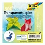 Folia Faltbl&auml;tter Transparentpapier 10 x 10 cm, 500 Blatt