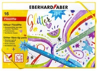 FABER 551016 Fasermaler Glitzer 16er Box