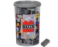 SIMBA 104114544 Blox 100 graue 8er Steine in Box