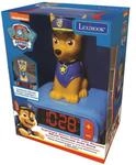 Waiky Paw Patrol Chase Wecker mit 3D Nachtlicht-Figur