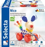 SELECTA 62026 Nico, Nachzieh-Hund, 12 cm
