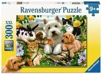 RAVENSBURGER 13160 Kinderpuzzle 300 Teile XXL Fr&ouml;hliche Tierfreundschaft