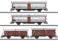 M&Auml;RKLIN 47301 H0 Schiebedach-/Schiebewandwagen-Set Tbes-t-66, DB, Ep. III