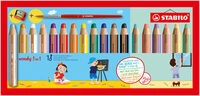 STABILO 880/18-4 Buntstift, Wasserfarbe & Wachsmalkreide - STABILO woody 3 in 1 -