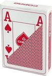 ASS 10000990-0001 COPAG 100% Plastik-Poker - Jumbo Face - 4 Index - Red