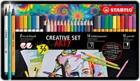 STABILO 87/3193 Fineliner, Premium-Filzstift mit Pinselspitze &...