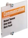 Durable 482319 T&uuml;rschild Crystal Sign, 210 x 148 mm, transparent