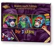 SCHIPPER 609470859 Malen nach Zahlen Triptychon - Die 3 Affen