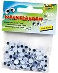 Folia Wackelaugen, wei&szlig;, rund ca. 7 mm, 100 St&uuml;ck