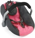 Bayer Chic 2000 Puppen-Autositz, Melange anthrazit-pink