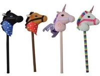 HAPPY PEOPLE 58082 Steckenpferd mit Sound, 68cm, 4-fach sortiert