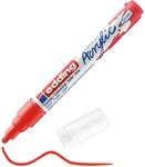 edding 5100 Acrylmarker medium - rot - 1 Acrylstift wasserfest - mittlere Rundspitze