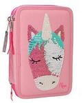Depesche Ylvi & the Minimoomis 3-Fach Federtasche Naya Streichpaillette rosa
