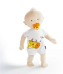 HABA 1759294001 Kuschelpuppe Kr&uuml;mel, beige, 43 cm