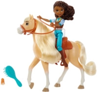 MATTEL HFB90 Spirit Puppe Pru & Pferd Chica Linda