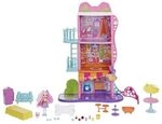 MATTEL HHC18 Enchantimals Stadthaus & Caf&eacute; Spielset mit Puppe & Tierfreund, Zubeh&ouml;r