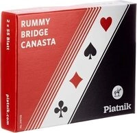 PIATNIK 2197 Standard Bild 2x55 Blatt Rummy Bridge Canasta