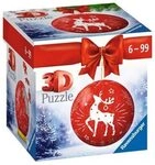RAVENSBURGER11495 3D PuzzleBall Rentier 54 Teile