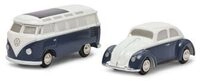 SCHUCO 450514600 1:90 Piccolo 2er-Set "Volkswagen" (VW K&auml;fer + VW T1 Samba
