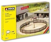 NOCH 66717 H0 micro-motion Reitplatz mit Pferde-Boxen