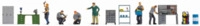 NOCH 16250 H0 Figuren-Themenwelt "Werkstatt"