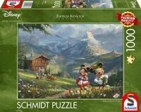 SCHMIDT SPIELE 59938 PU500T Puzzle 1000 Teile Mickey & Minnie in den Alpen