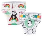 HELESS 1201 Puppen-Stoffwindeln Pinguin P&uuml;nktchen, 2 St&uuml;ck, Gr&ouml;&szlig;e 28-35 cm