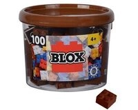 SIMBA 104114533 Blox - 100 4er Bausteine braun - kompatibel mit bekannten