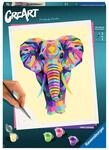 Ravensburger 28995 CreArt Adults Trend - Funky Elefant