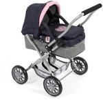 Bayer Chic 2000 Mini-Kuschelwagen SMARTY, Melange grau-navy
