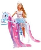 SIMBA 105733519 Steffi Love Prinzessin-Puppe mit Pferd "Riding Princess", 29 cm