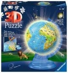 RAVENSBURGER11274 3D Puzzle Kinderglobus mit Licht 180 Teile
