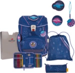 DERDIEDAS D8505163 Schulrucksack-Set 5-teilig Deep Ocean ErgoFlex Light